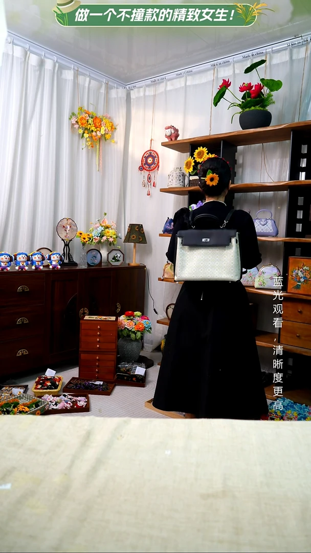 织绣【双肩包】纯手工非遗宋锦