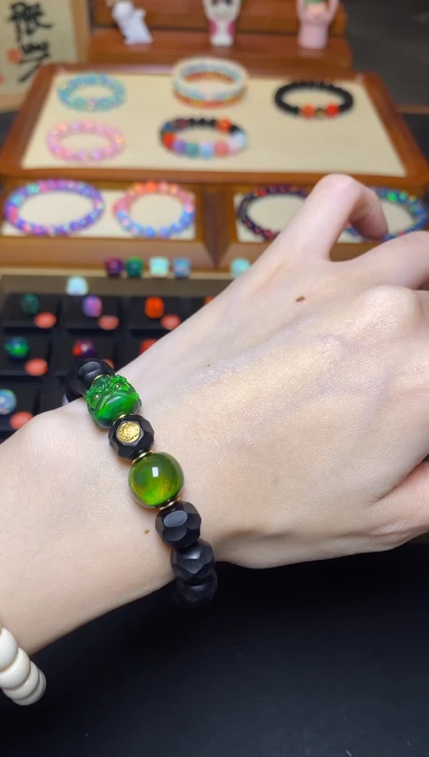 【闪购商品】乌木类木雕乌木无相9*10mm单圈手串13