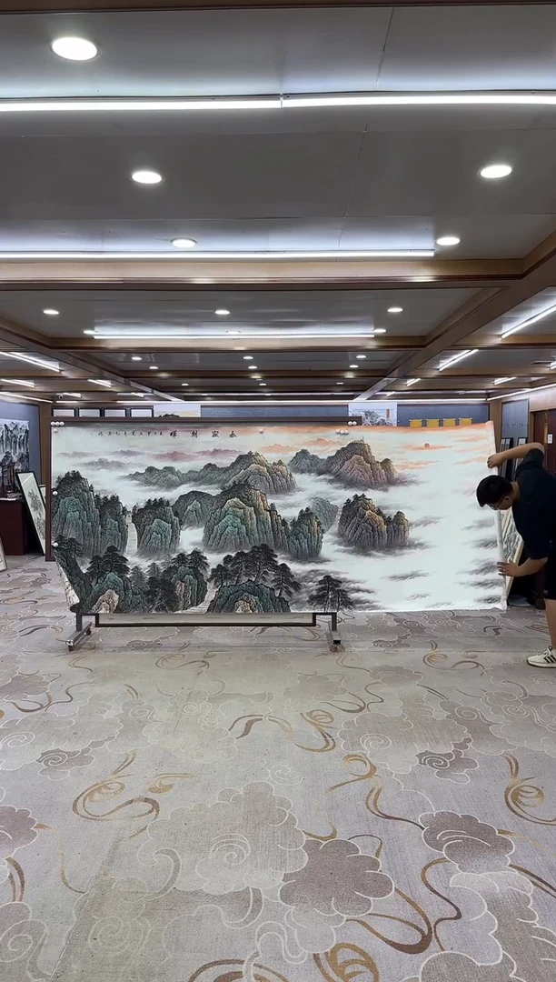绘画双**月绘画xc王红兵--大丈二-国画