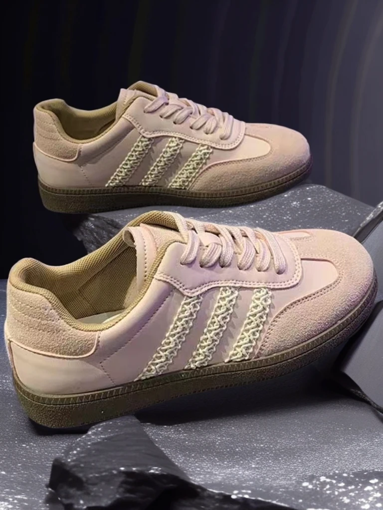 爆款复古德训鞋女2025春季新款舒适百搭INS潮运动休闲阿甘鞋84299