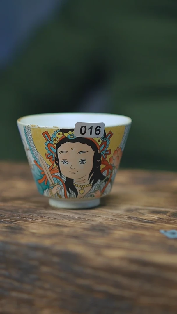 【闪购商品】016景德镇手绘文殊菩萨杯
