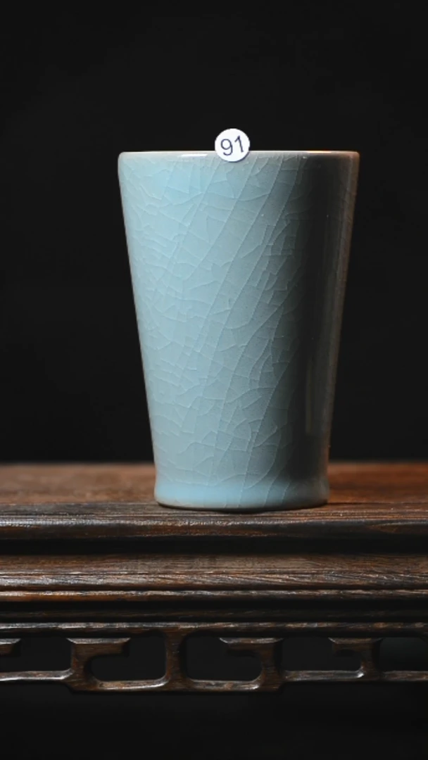 91号手工全品可乐杯清凉寺汝瓷