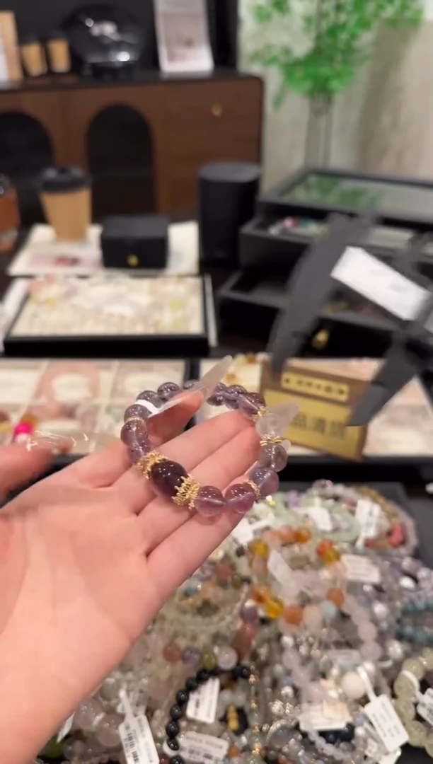 水晶手链合金紫水晶x1532