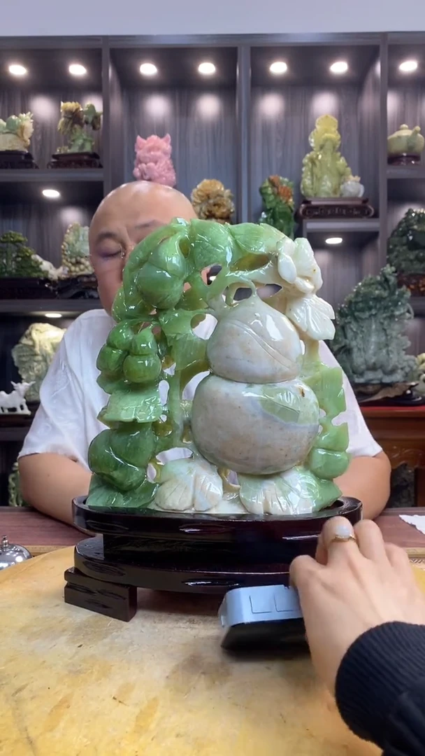 玉棠* 玉岫岩料手工雕刻装饰摆件居家送礼一物一图精品摆件