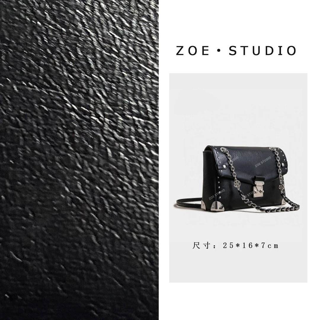 【佐伊甄选】SK-82957-黑色轻奢时尚气质小众肩包轻奢斜挎包女包