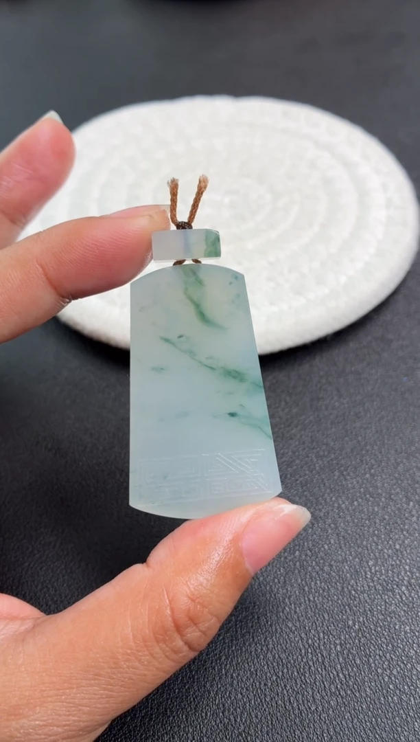 未镶嵌定制翡翠无事牌