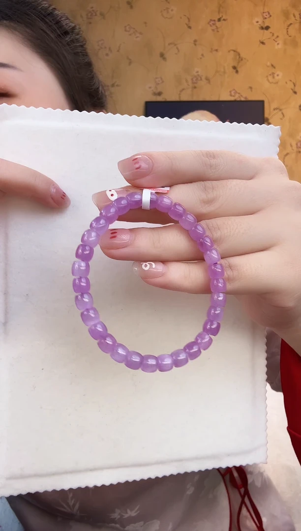 【闪购商品】锂辉石手串未镶嵌紫锂辉手串老型手串1133