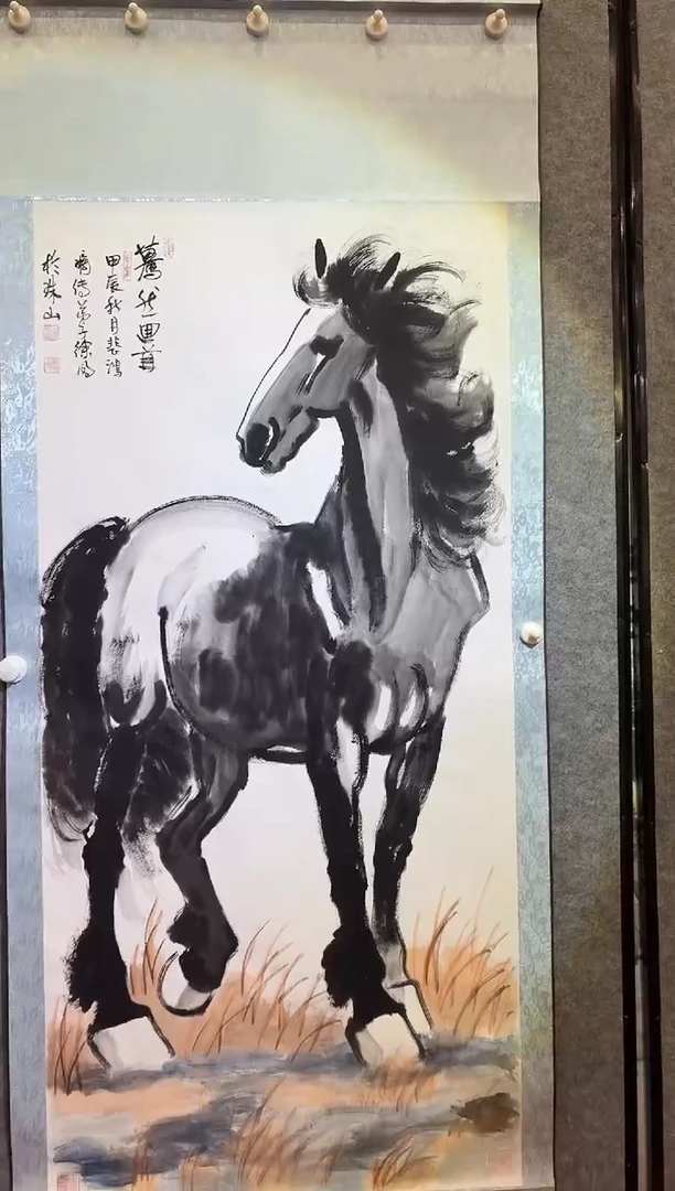 绘画D20/暮然回首战马——————