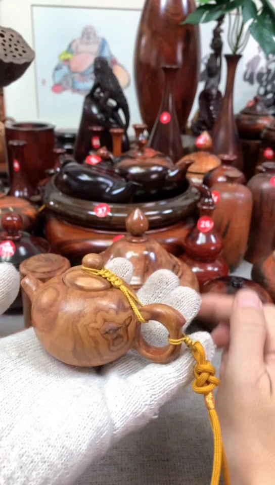 木静***茶新料越南黄花梨把把壶一个