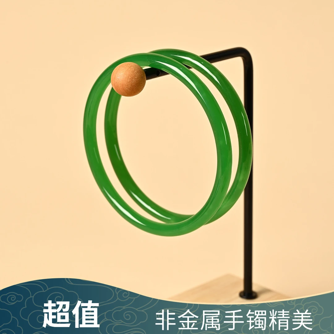 干枯玫瑰叮当镯非金属玻璃5mm色彩玉古风玉镯在线