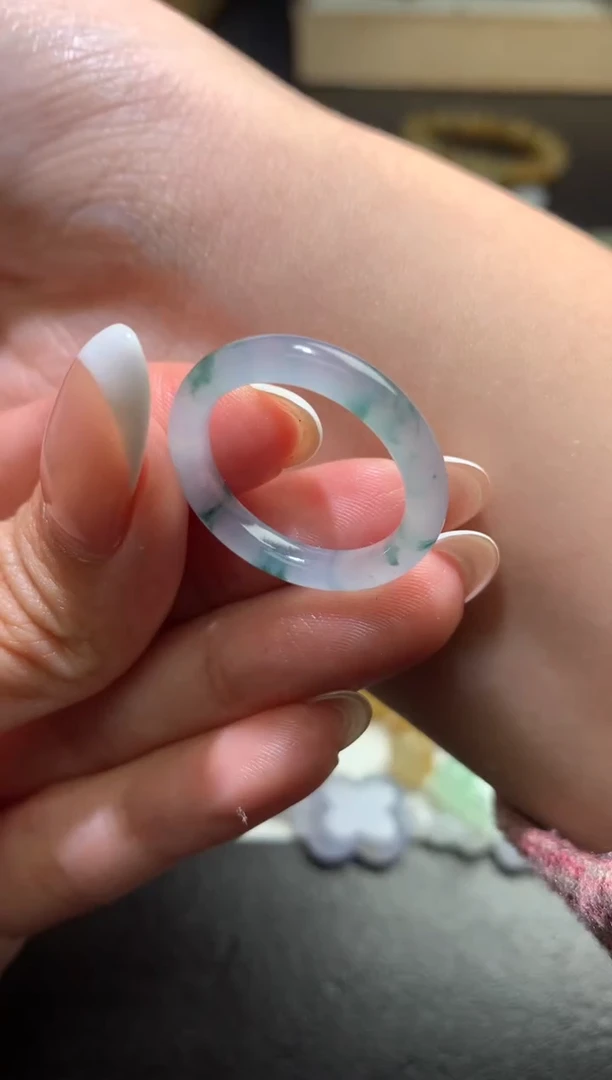 未镶嵌定制翡翠毛货 17圈口