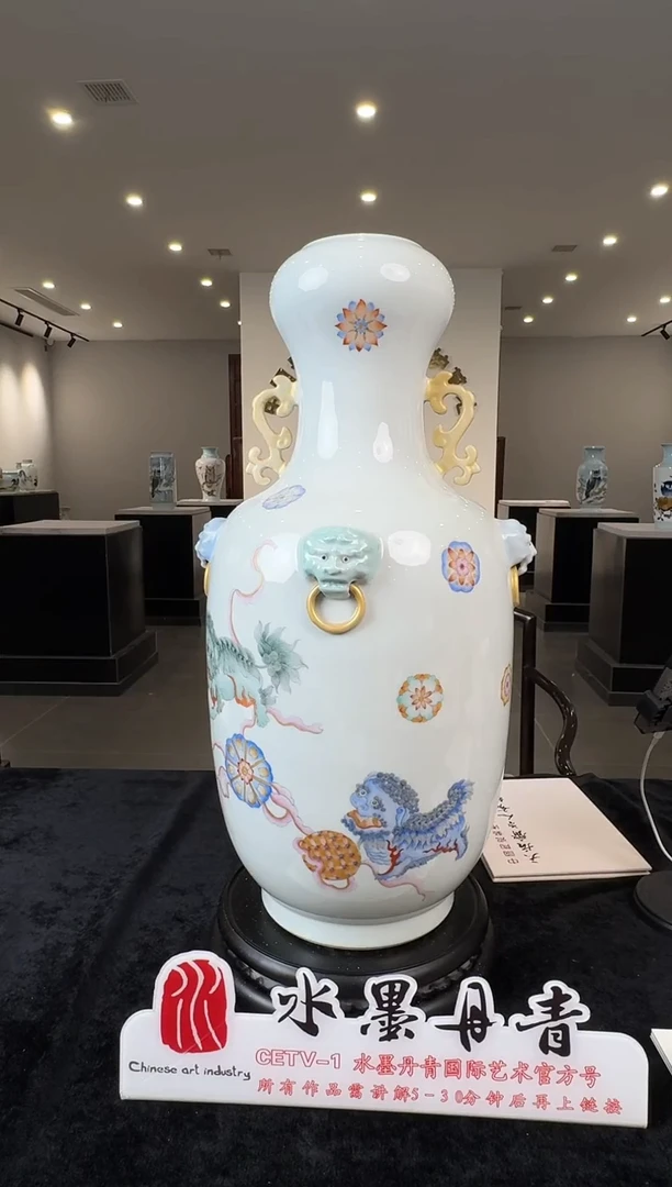 摆件黄杨老师狮子赏瓶20带证书