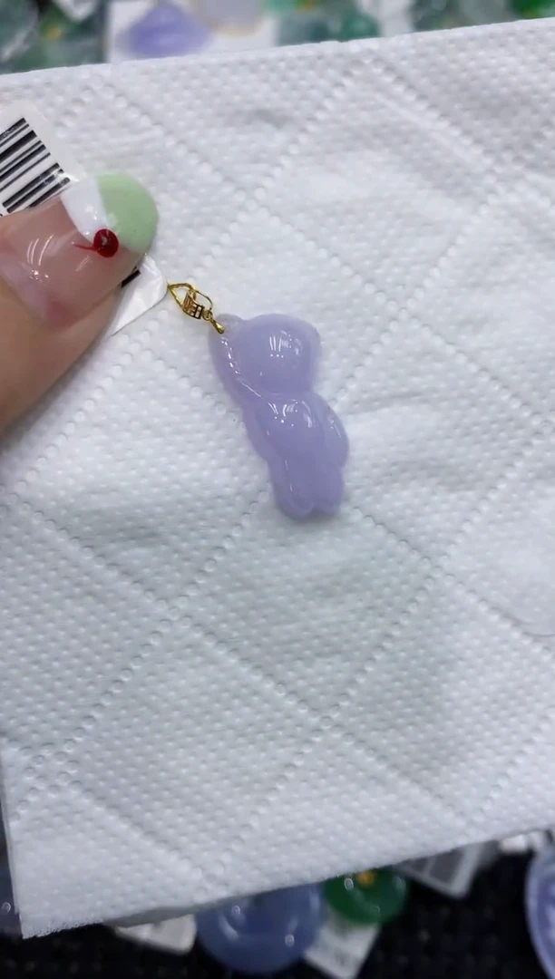 翡翠18K金镶嵌颈饰111111111111