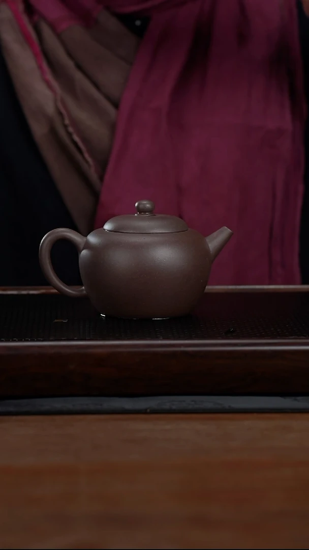 茶壶紫砂300cc黄龙山原矿百年老紫泥古莲子19