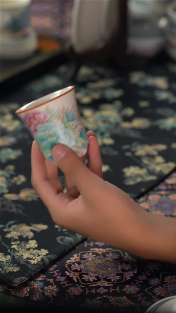 英姐好物分享@@牡丹闻香杯