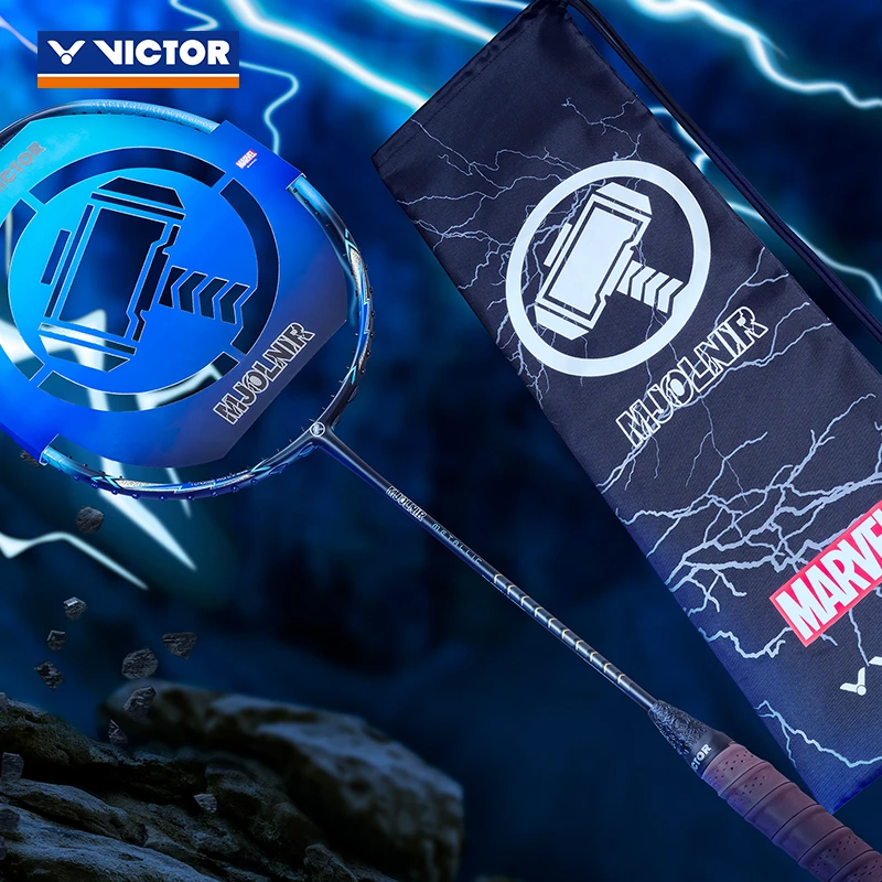 VICTOR/威克多胜利雷神之锤羽毛球拍碳素纤维漫威联名限量版