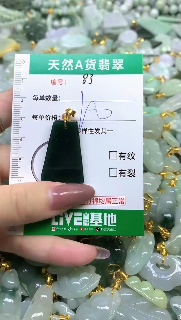 颈饰未镶嵌翡翠天然缅甸A货翡翠