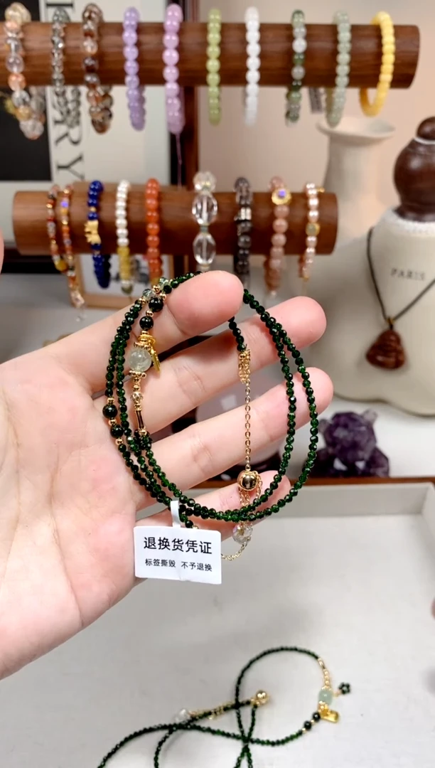 【闪购商品】水晶手链未镶嵌绿尖晶