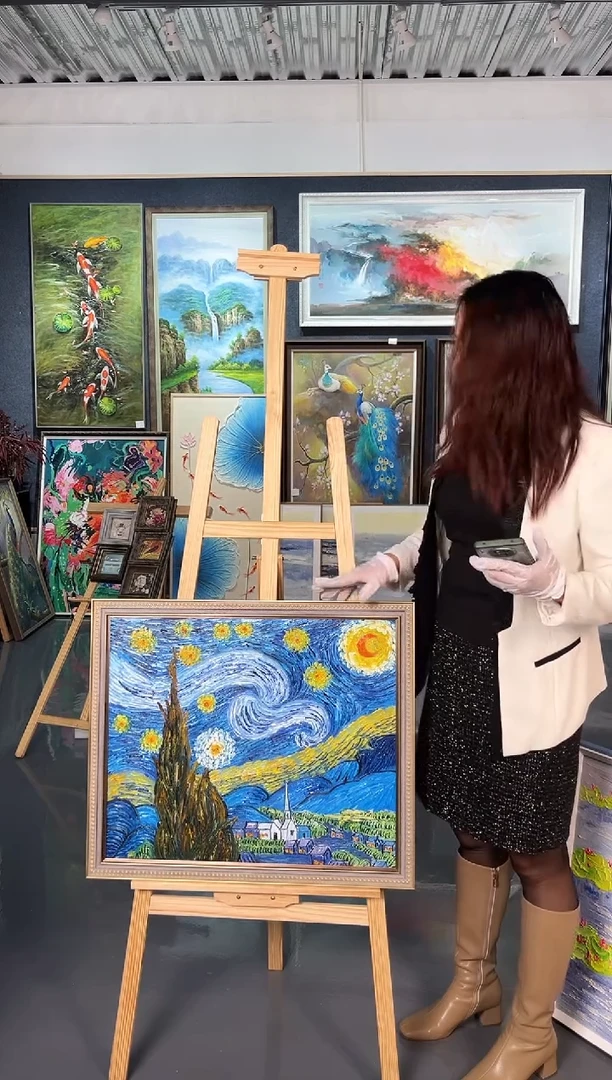 【闪购商品】油画15号 50*60 星空-手绘油画