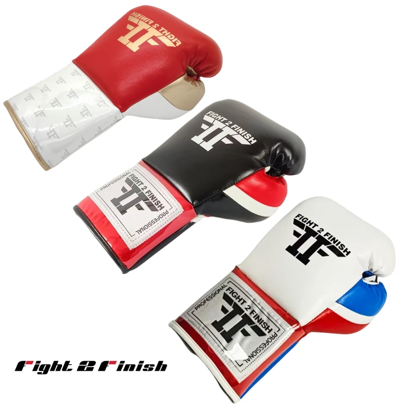 Fight2Finish品牌马毛手感比赛拳套 高级定制纯手工打造拳击训练