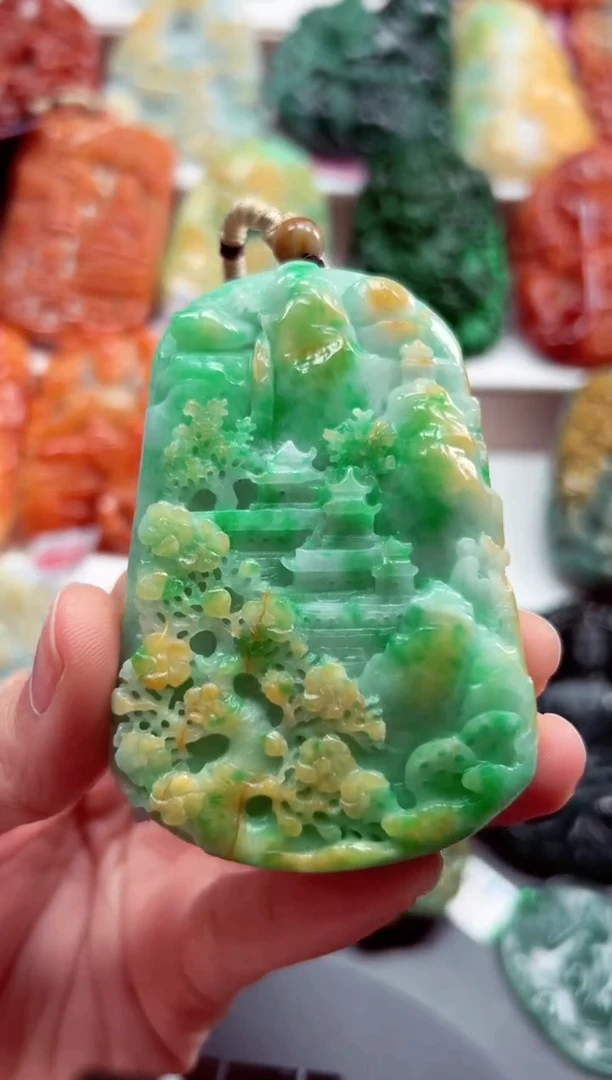 吊坠(不含链)未镶嵌翡翠天然翡翠10