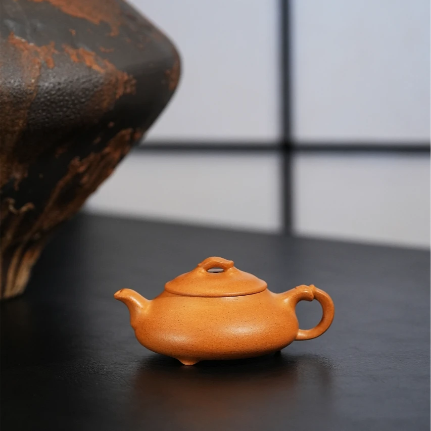 【老坛紫砂】老坛简瓢精挑老宕口黄金段丨宜兴紫砂壶高端茶器茶具