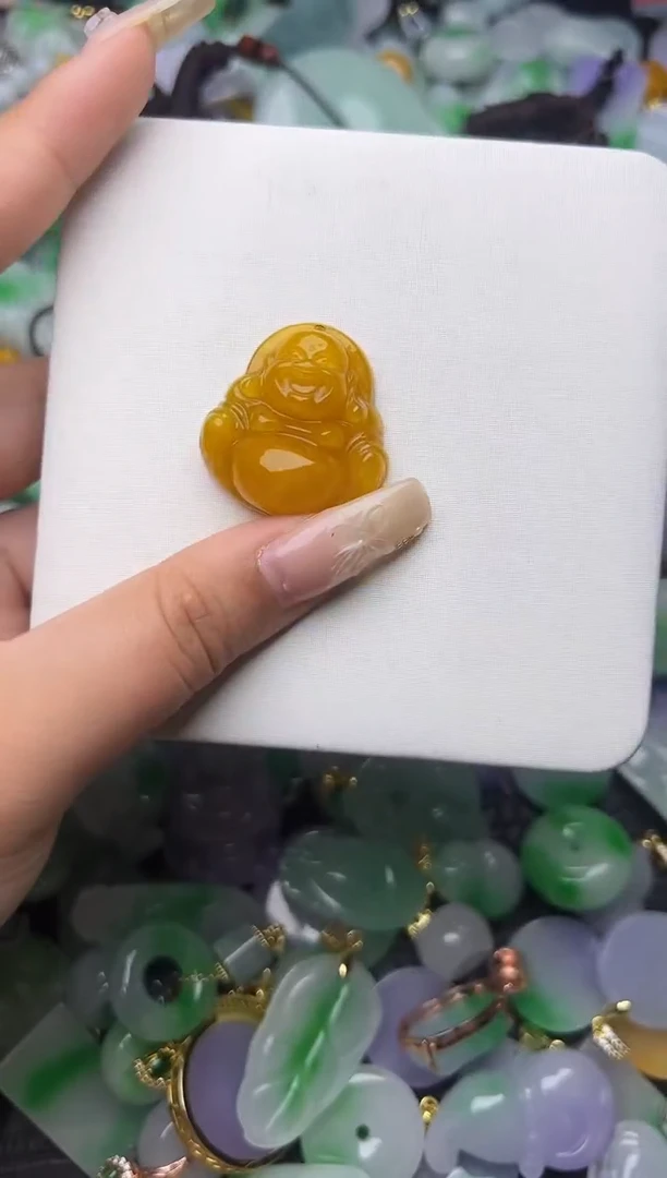 翡翠未镶嵌颈饰天然缅甸翡翠吊坠