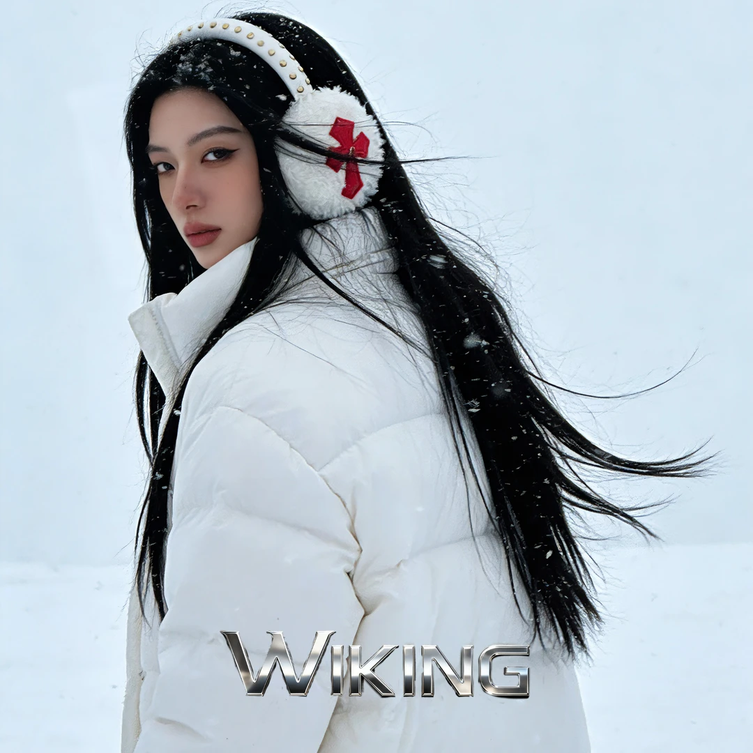 王大嘴原创 ”黑白金钉“超酷冬季保暖显脸小铆钉耳罩M235