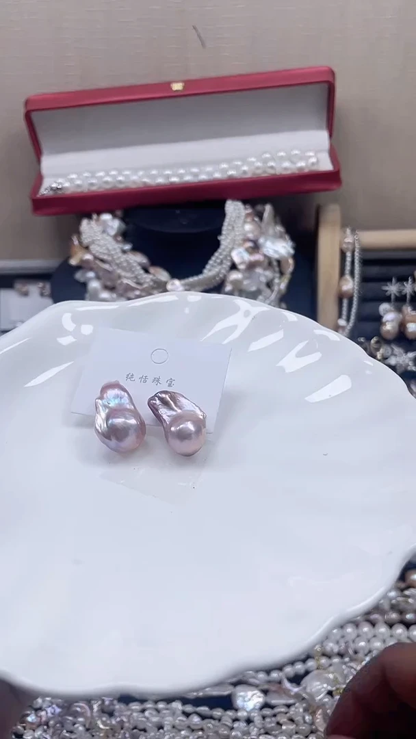 未镶嵌耳饰淡水珍珠【纯恬饰品】