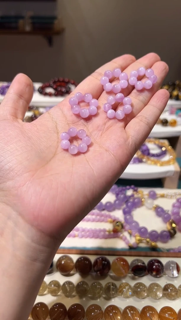 未镶嵌手链水晶紫锂辉跑环卡6(多样性发1