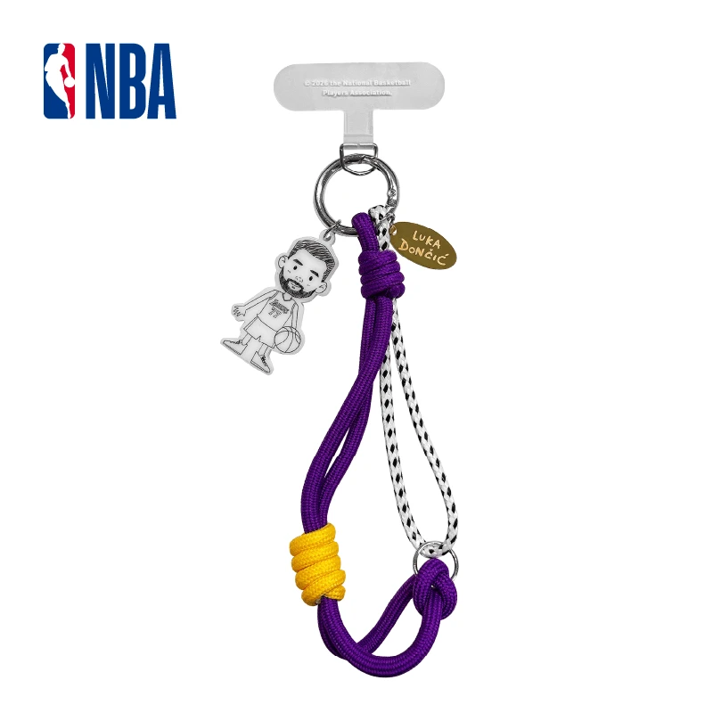 NBA官方正品球星双色手机挂绳(库里东契奇欧文)挂件正版礼物