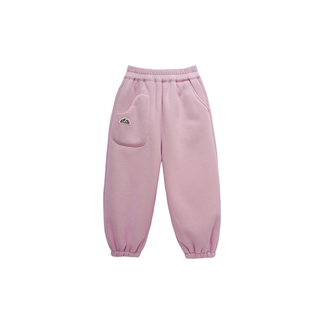 女童裤子2024冬季新款加绒加厚束脚休闲儿童直筒运动卫裤ADK1248