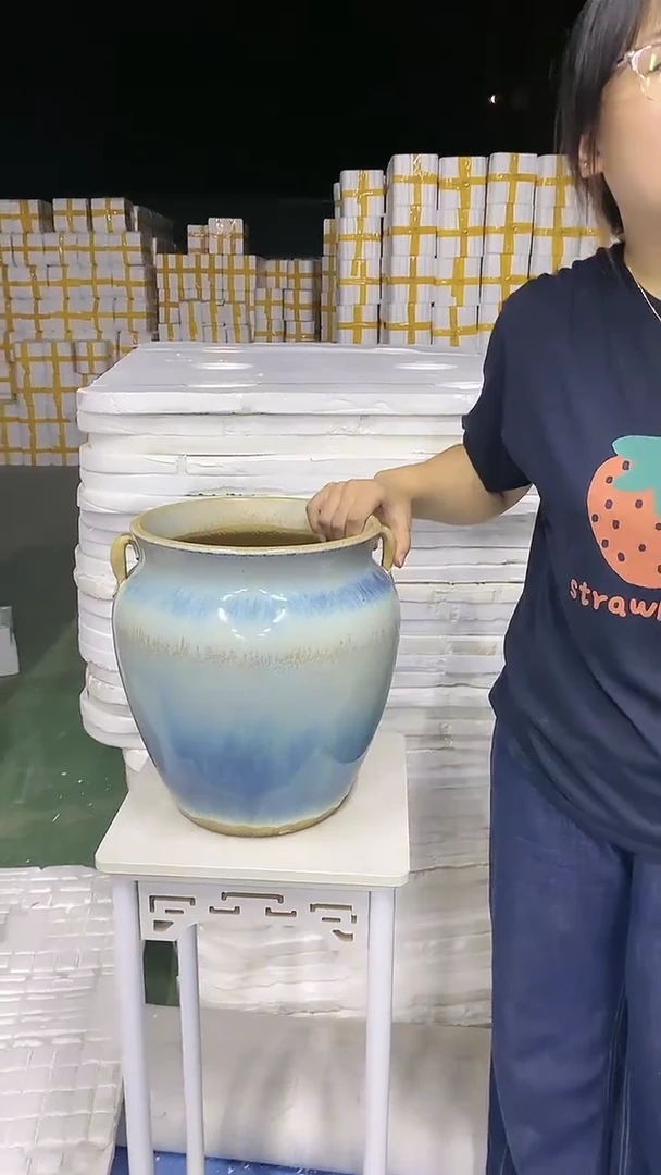 宜兴紫砂粗陶花盆