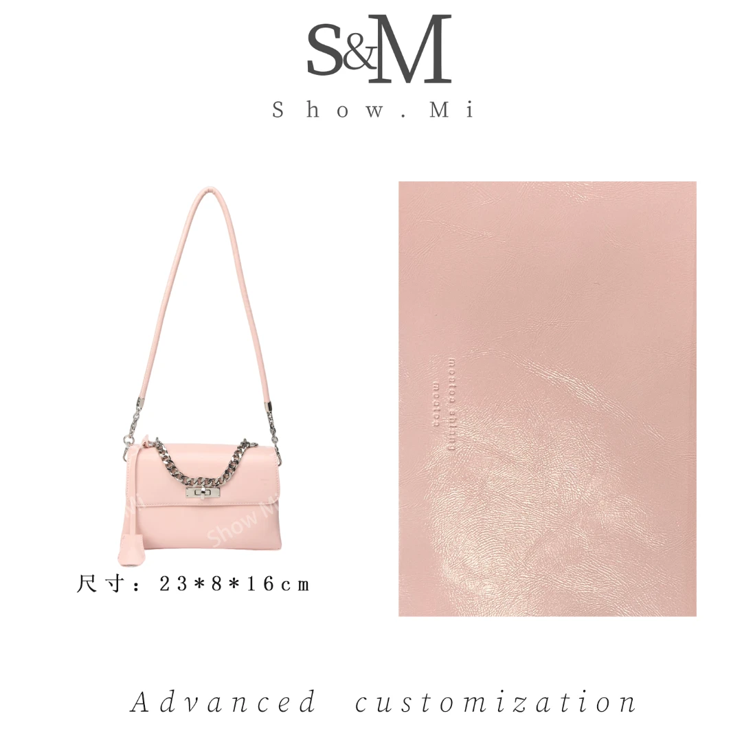【ShowMi】砰然心动丨SKL-7516-樱花粉-轻奢小众时尚百搭女士包包sm