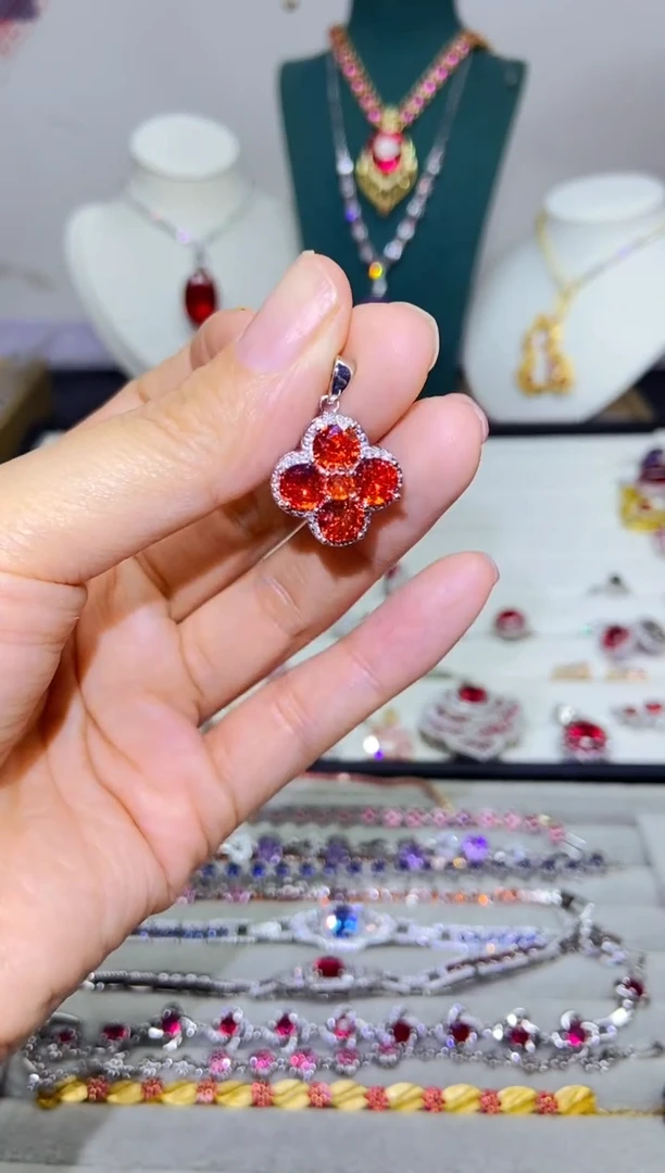 银S925镶嵌戒指烟晶1