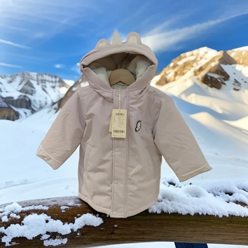 戴维贝拉羽绒服厚款中长款儿童冬季03