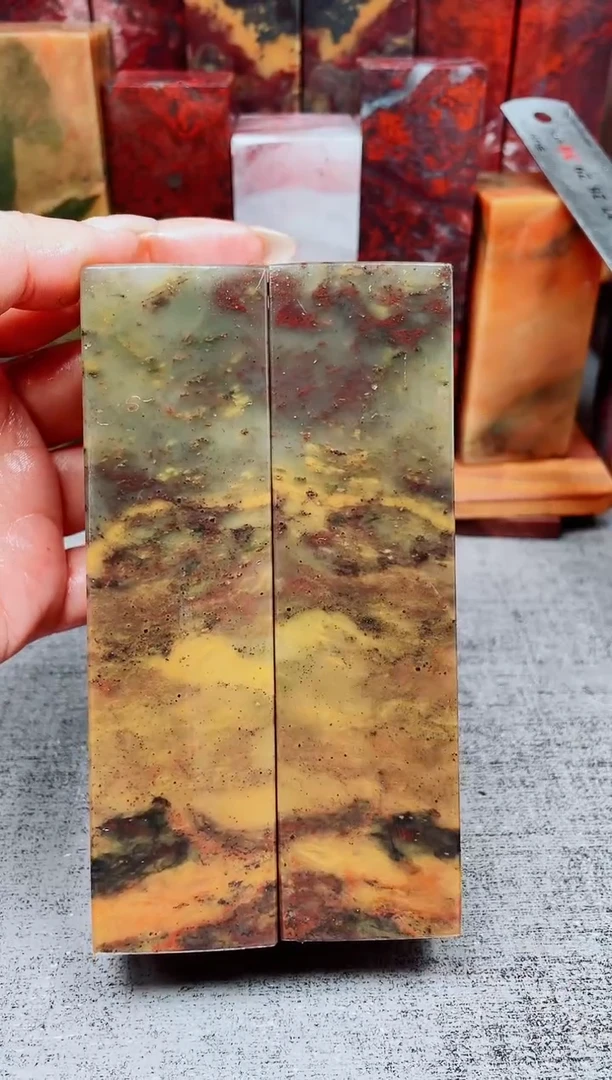 玉桂林鸡血玉素章39