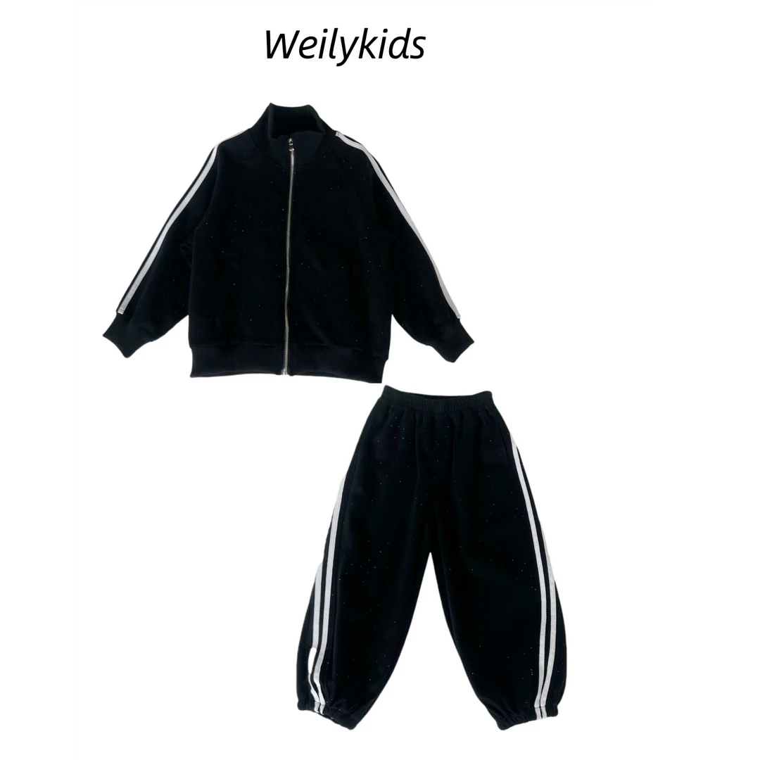 （韩国欧巴）2025春款运动套装中大童新款儿童春装MCTO21