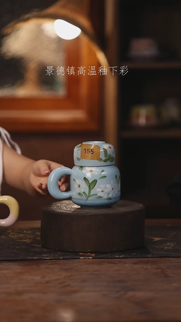 陶瓷景德镇高温釉下手绘陶瓷155