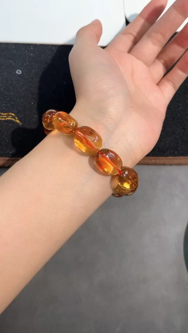 【闪购商品】水晶手链未镶嵌50号黄水糖豆款