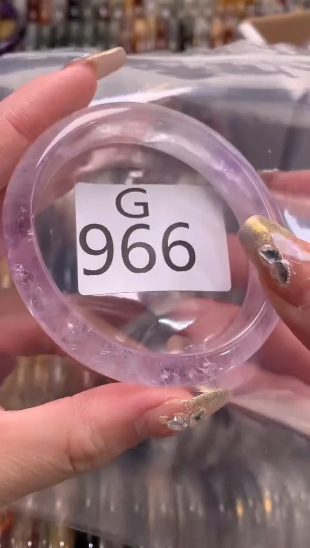 【闪购商品】紫晶水晶手镯未镶嵌966-59