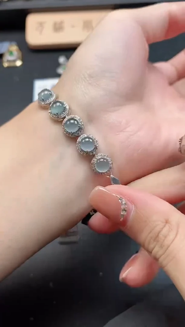 银S925镶嵌戒指翡翠51151