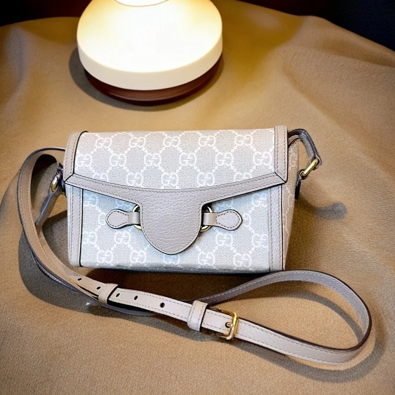 95新 GUCCI/古驰 1955系列马衔扣斜挎包 1175 6413
