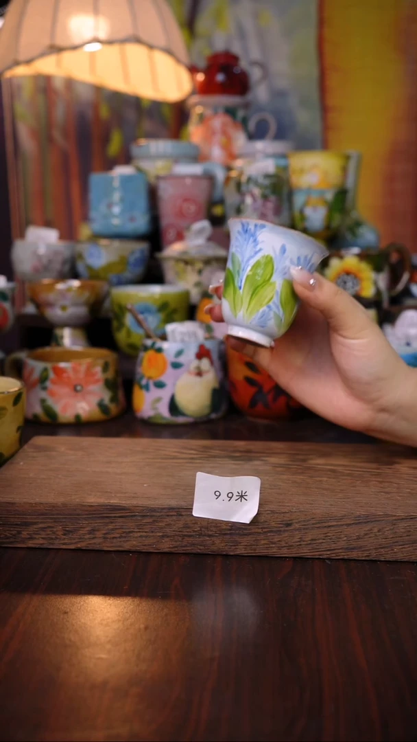 摆件泥垚手作 景德镇手工手绘陶瓷器物