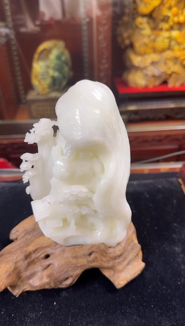 【闪购商品】和田玉精雕摆件未镶嵌山水如画