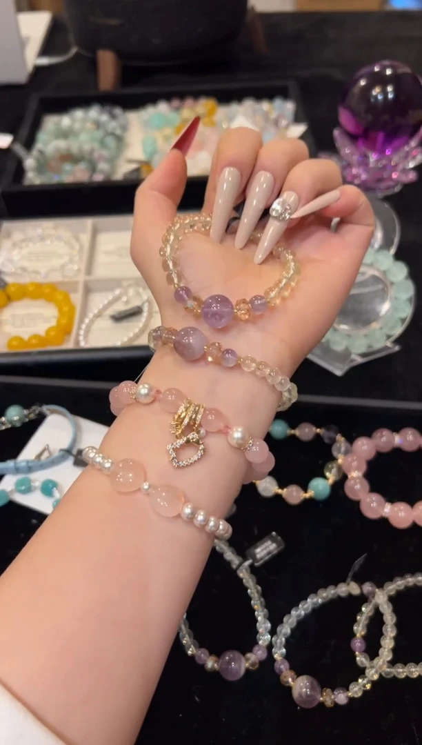 未镶嵌手串水晶黄水手串