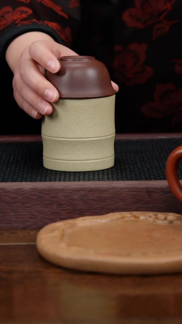 【闪购商品】紫砂茶杯福利紫砂竹节+小杯