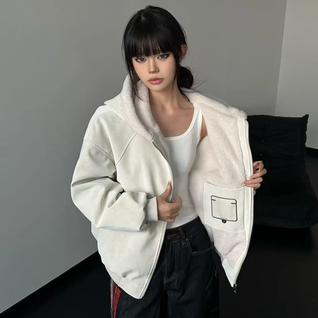 荔枝纹皮1500G连帽座山雕PU皮外套男女冬季加绒加厚皮衣毛领棉衣