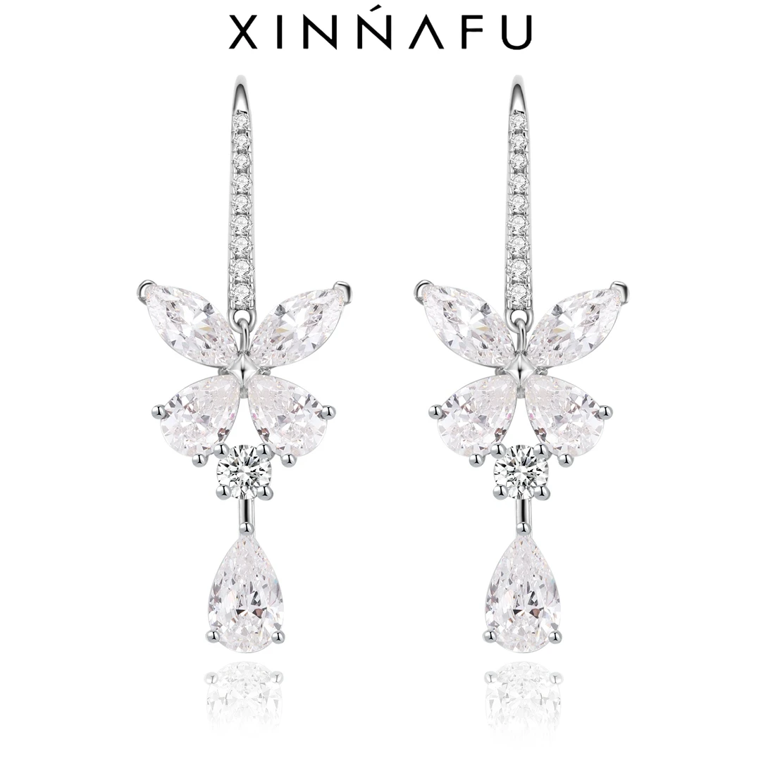 925银合成锆石耳饰 幻影蝴蝶耳钉高级百搭