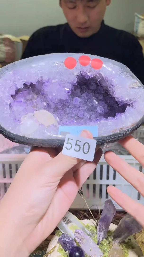 未镶嵌珠宝半成品水晶钱袋子-550